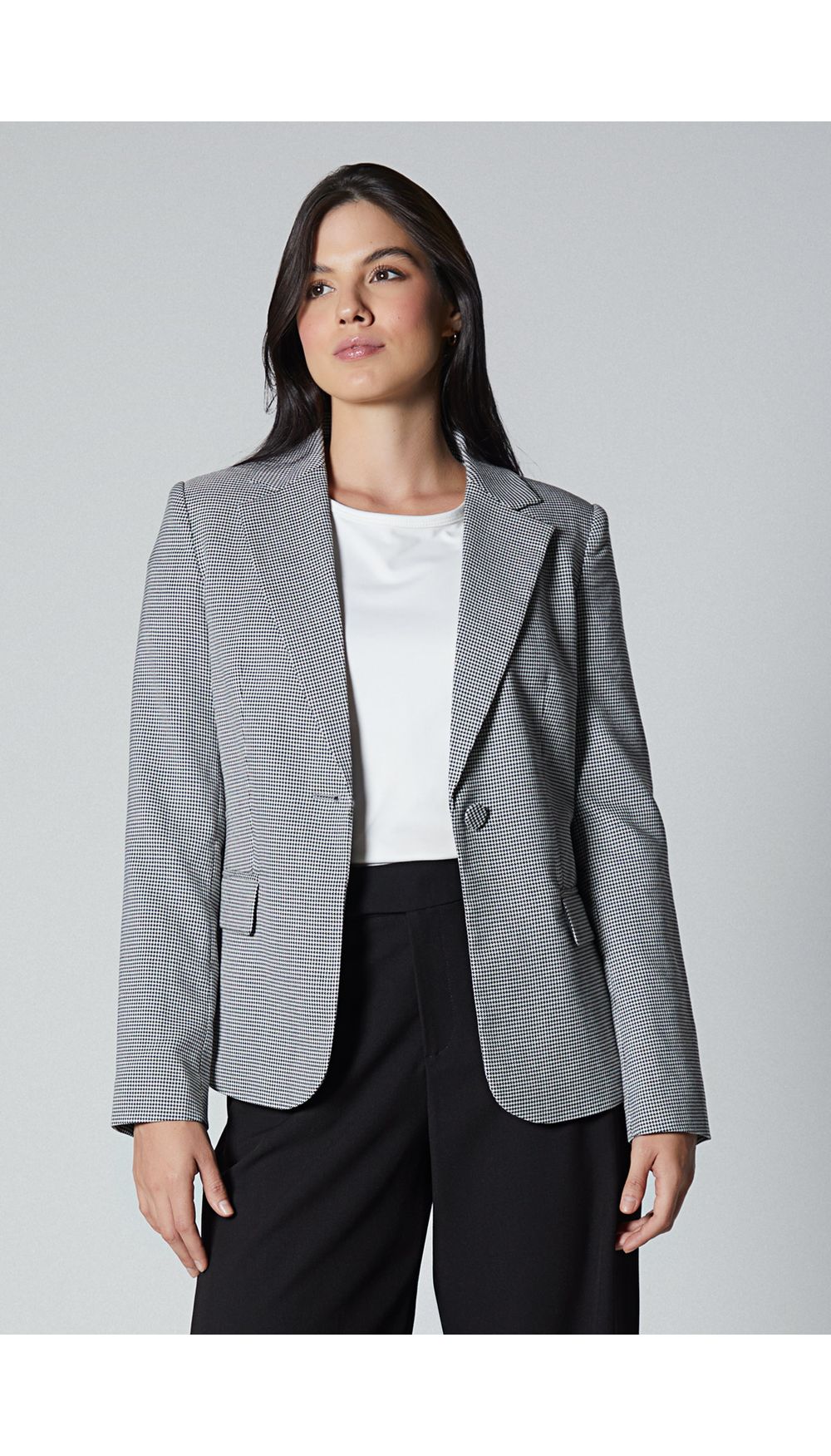 Blazer manga larga estampado para mujer
