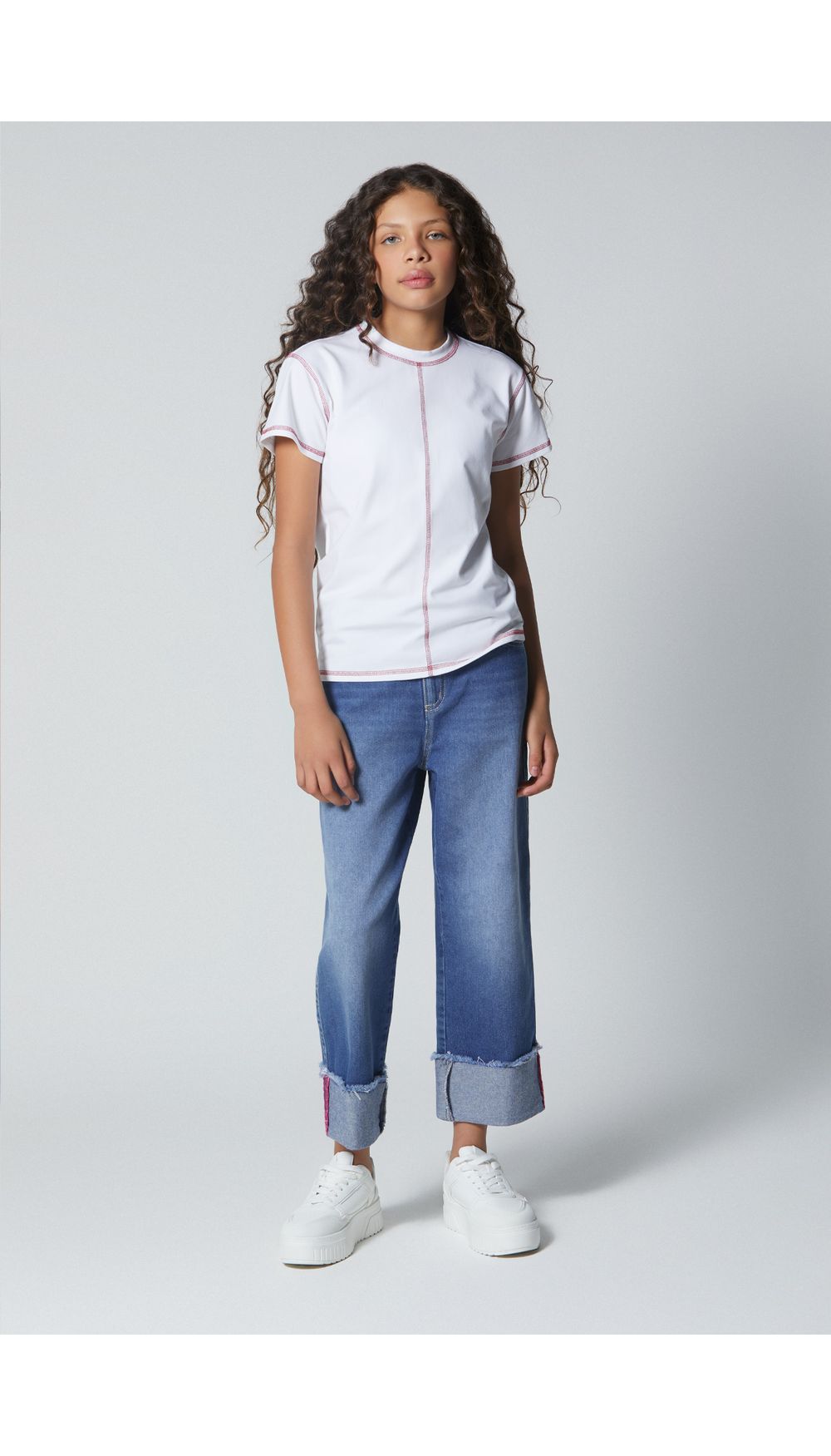 Camiseta para niña oversize