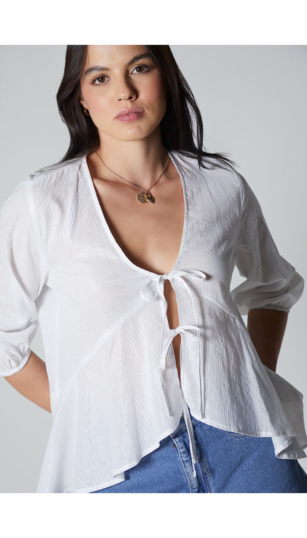 Bluson para mujer manga tres cuartos