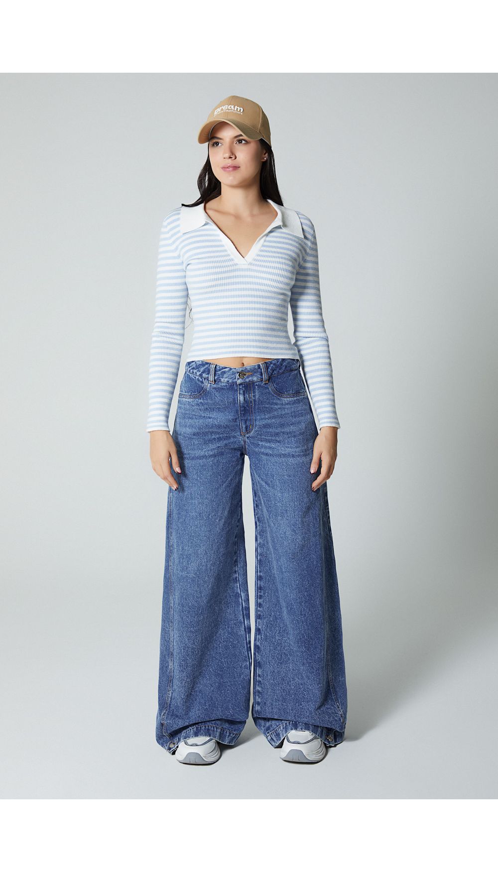 Blusa manga larga para mujer