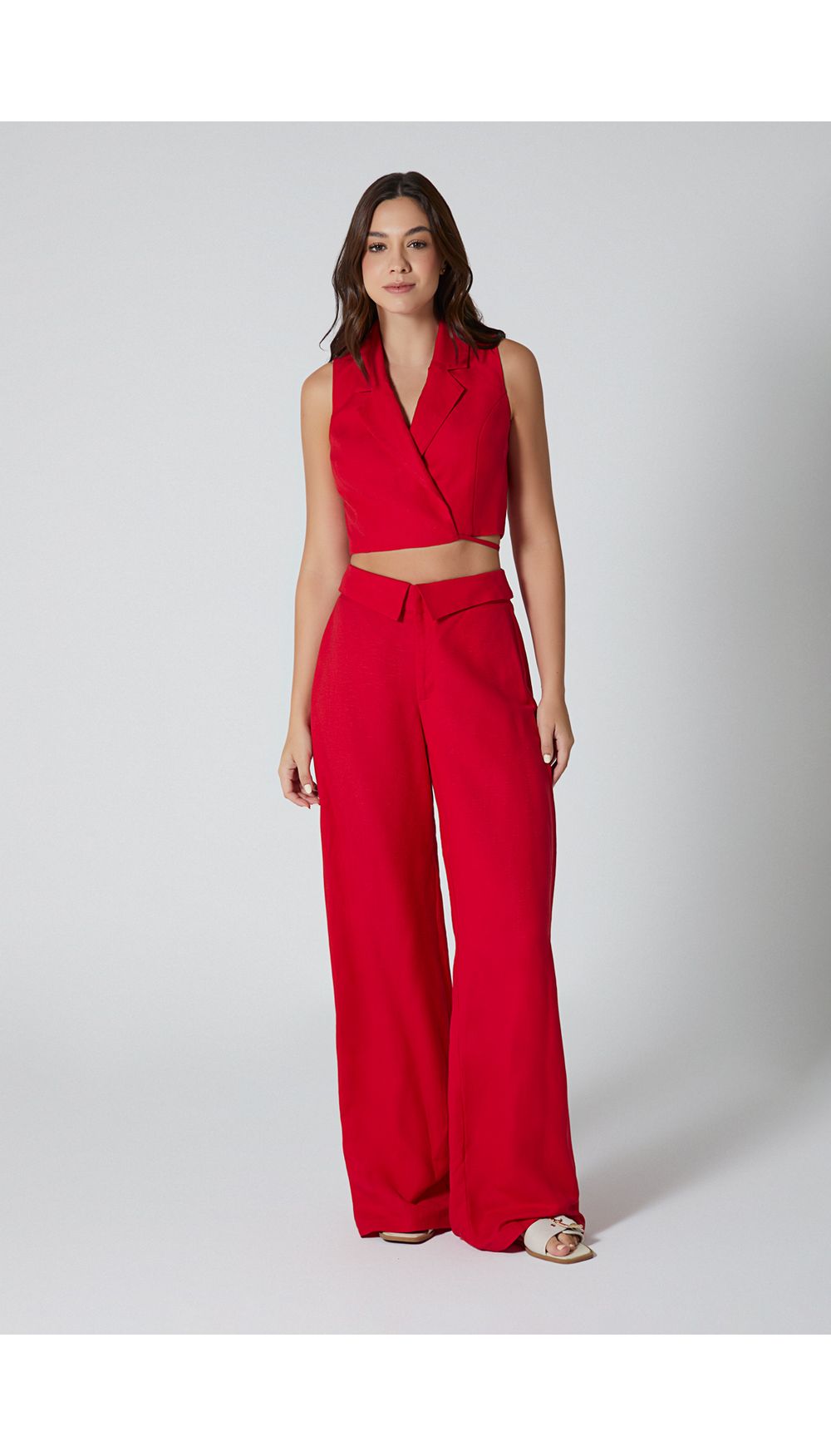 Pantalon tiro alto para mujer
