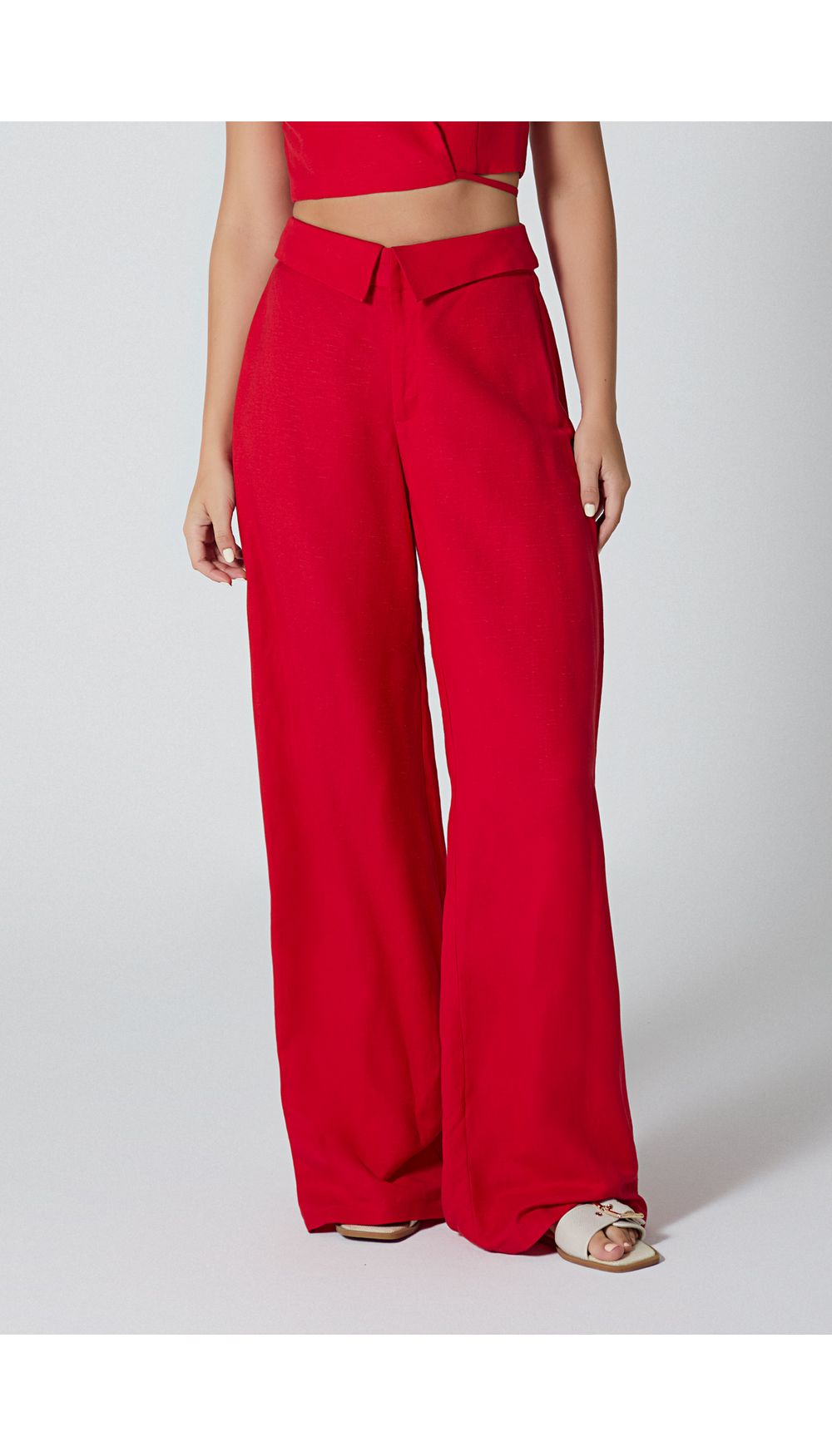 Pantalon tiro alto para mujer