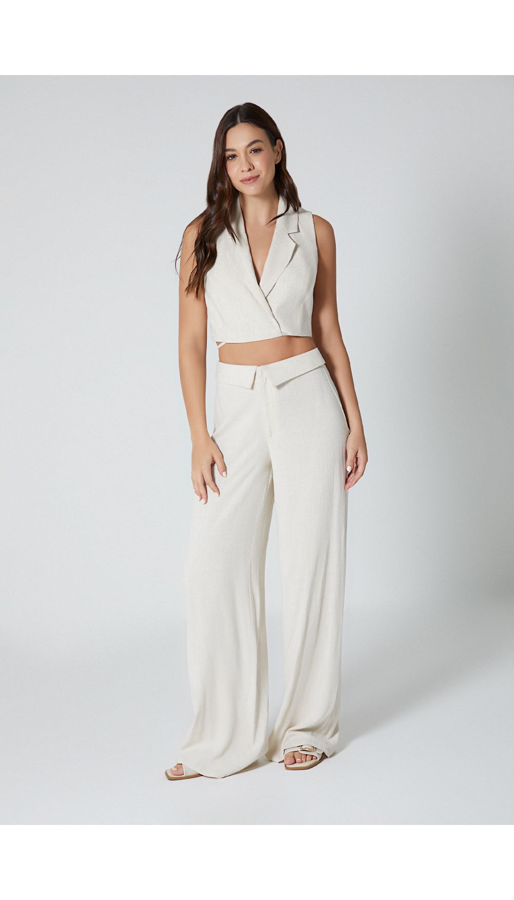 Pantalon tiro alto para mujer
