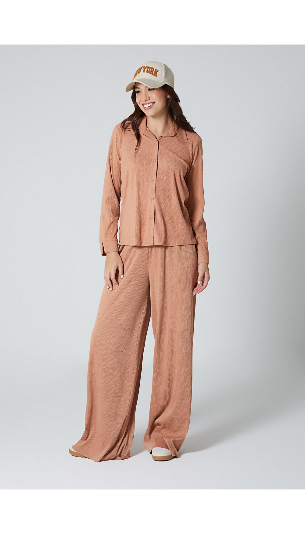 Pantalon palazo para mujer tiro alto