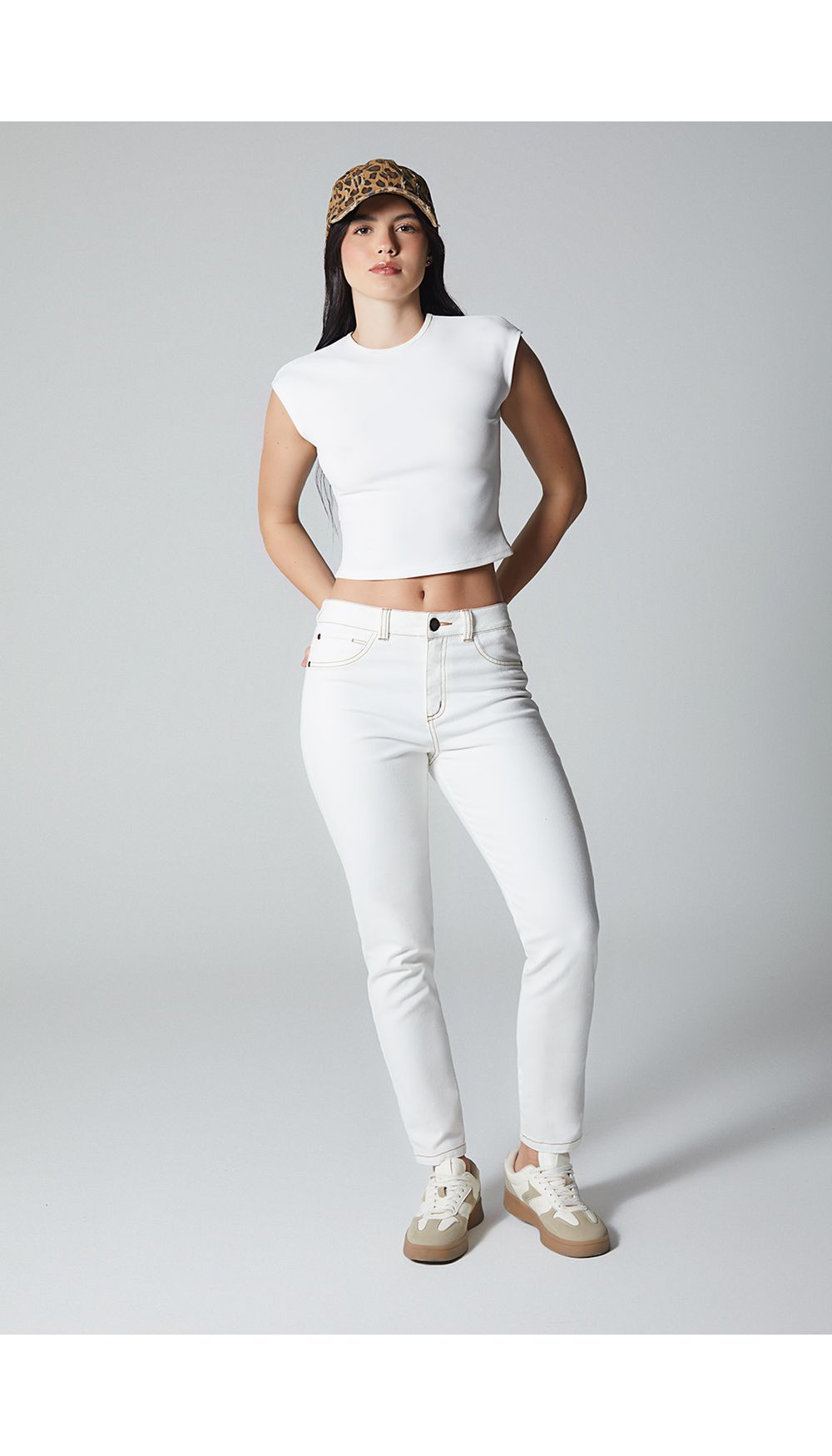 Jean para mujer tiro medio skinny