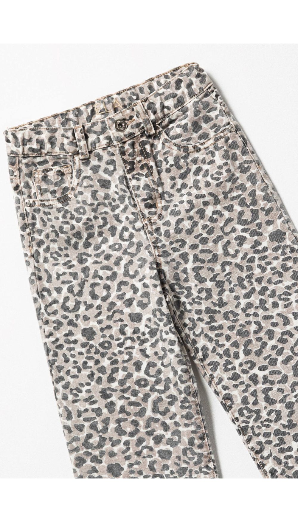 Jean animal print para niña