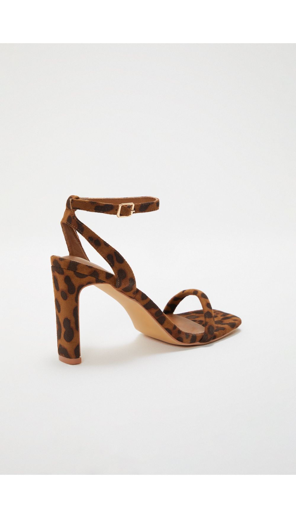 Sandalia tacon animal print