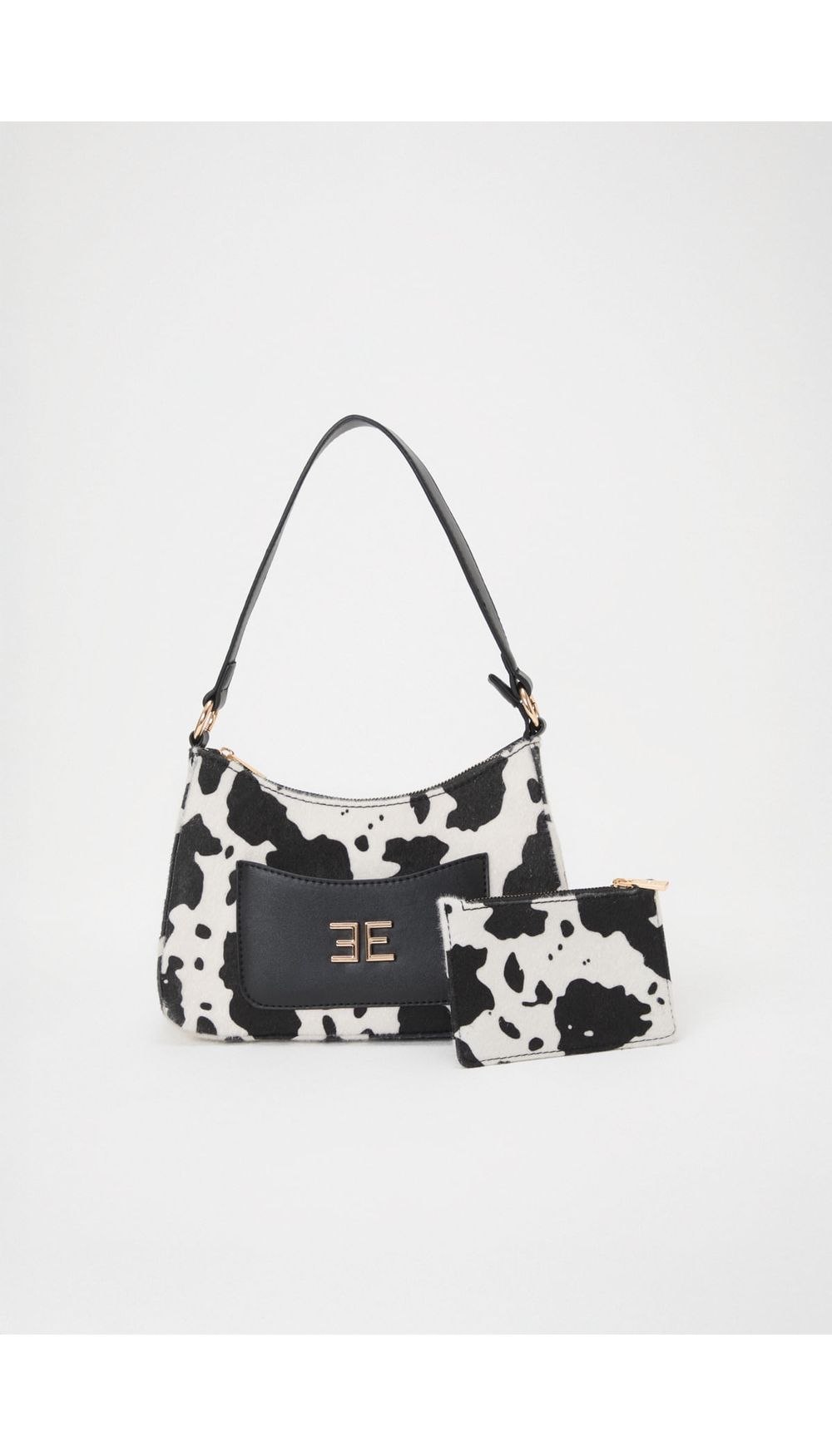 Manos libres print vaca con bolsillo frontal