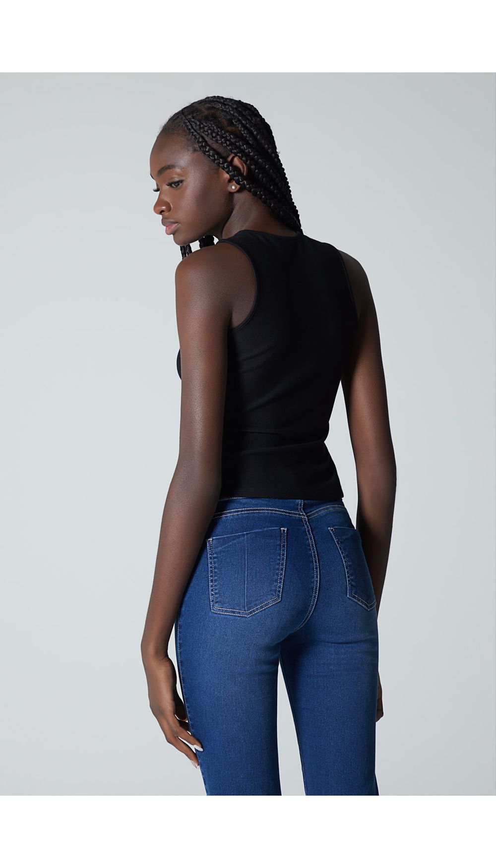 Blusa basica de mujer manga sisa