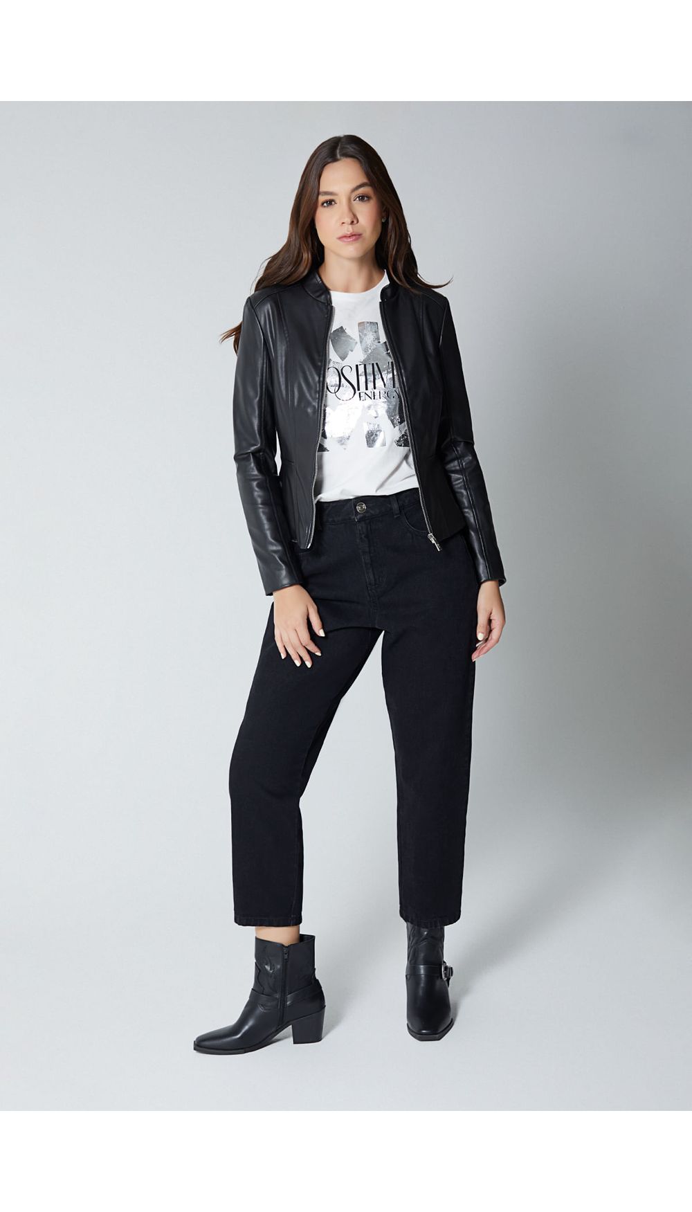 Chaqueta para mujer basica en pu by jdcs