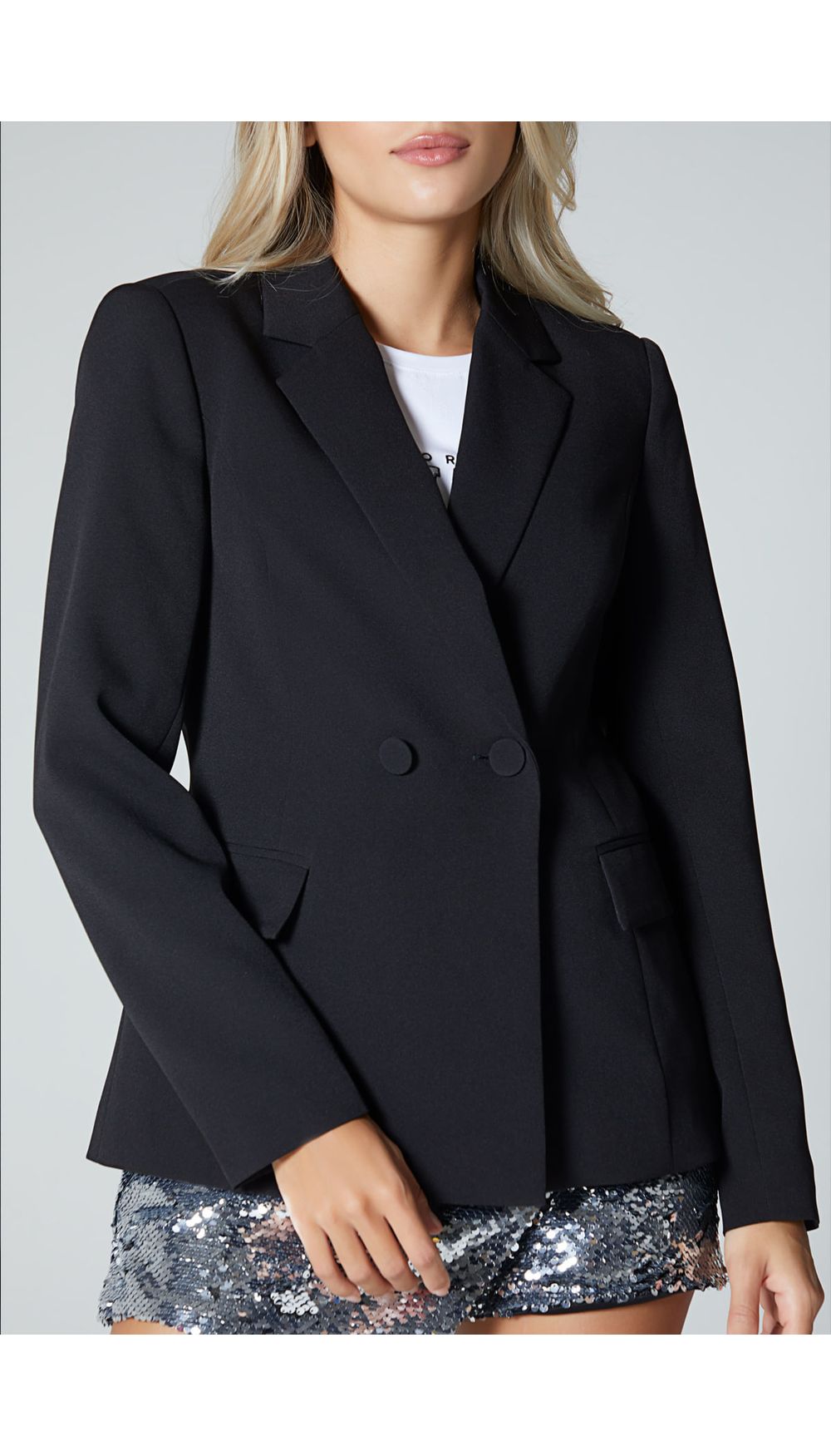Blazer con abertura en la espalda para mujer