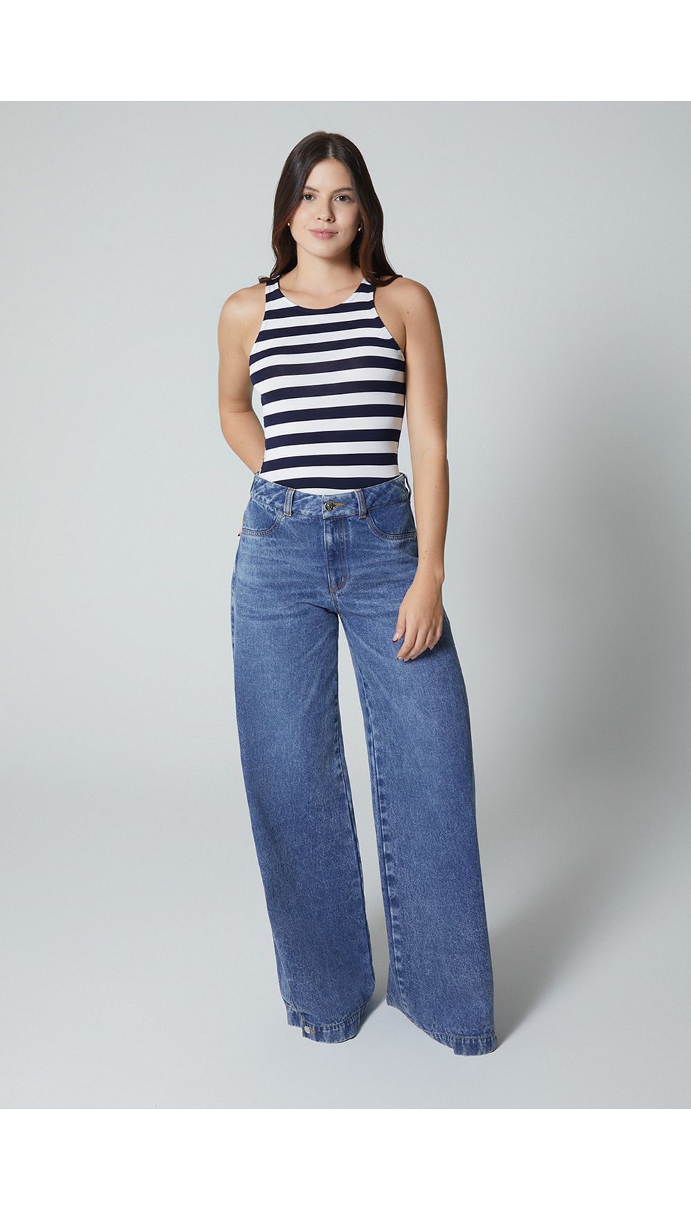 Blusa manga sisa en rib para mujer
