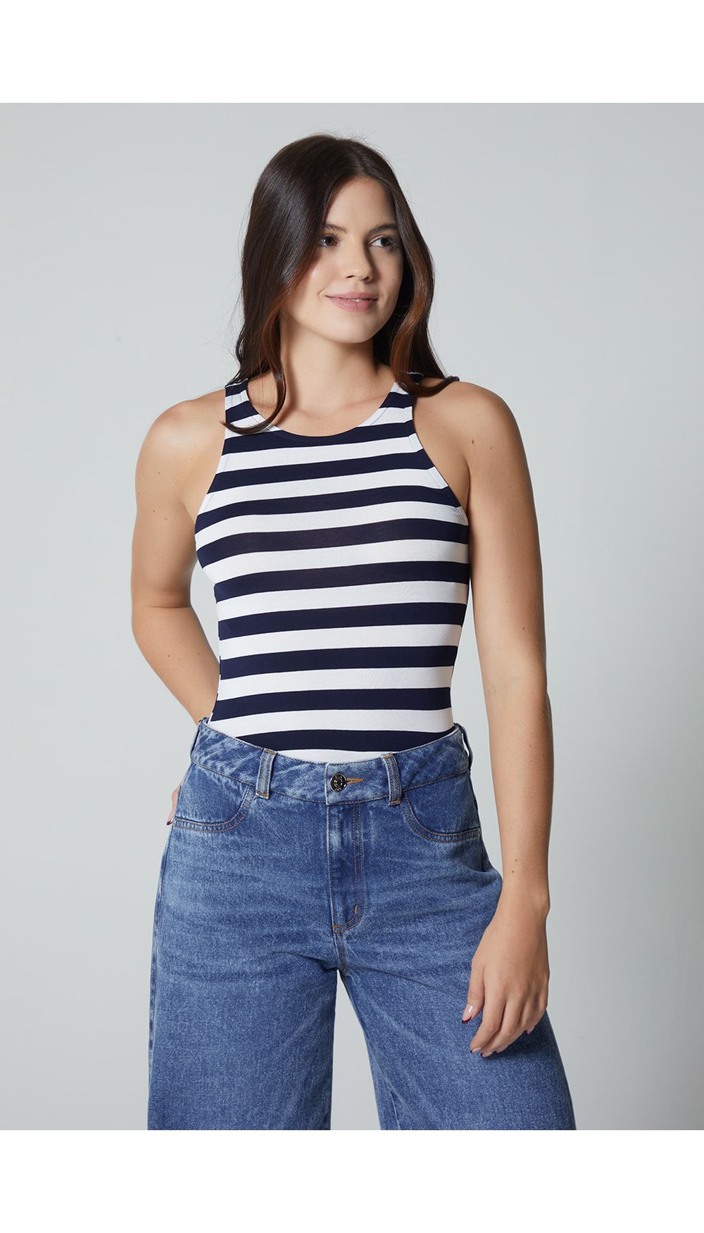 Blusa manga sisa en rib para mujer
