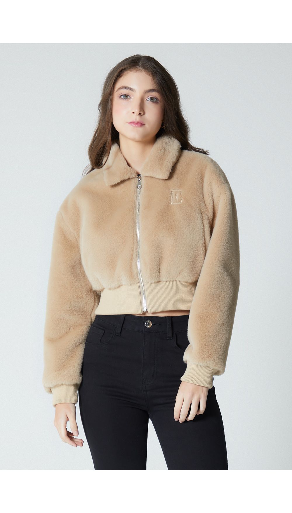 Chaqueta de pelos para mujer