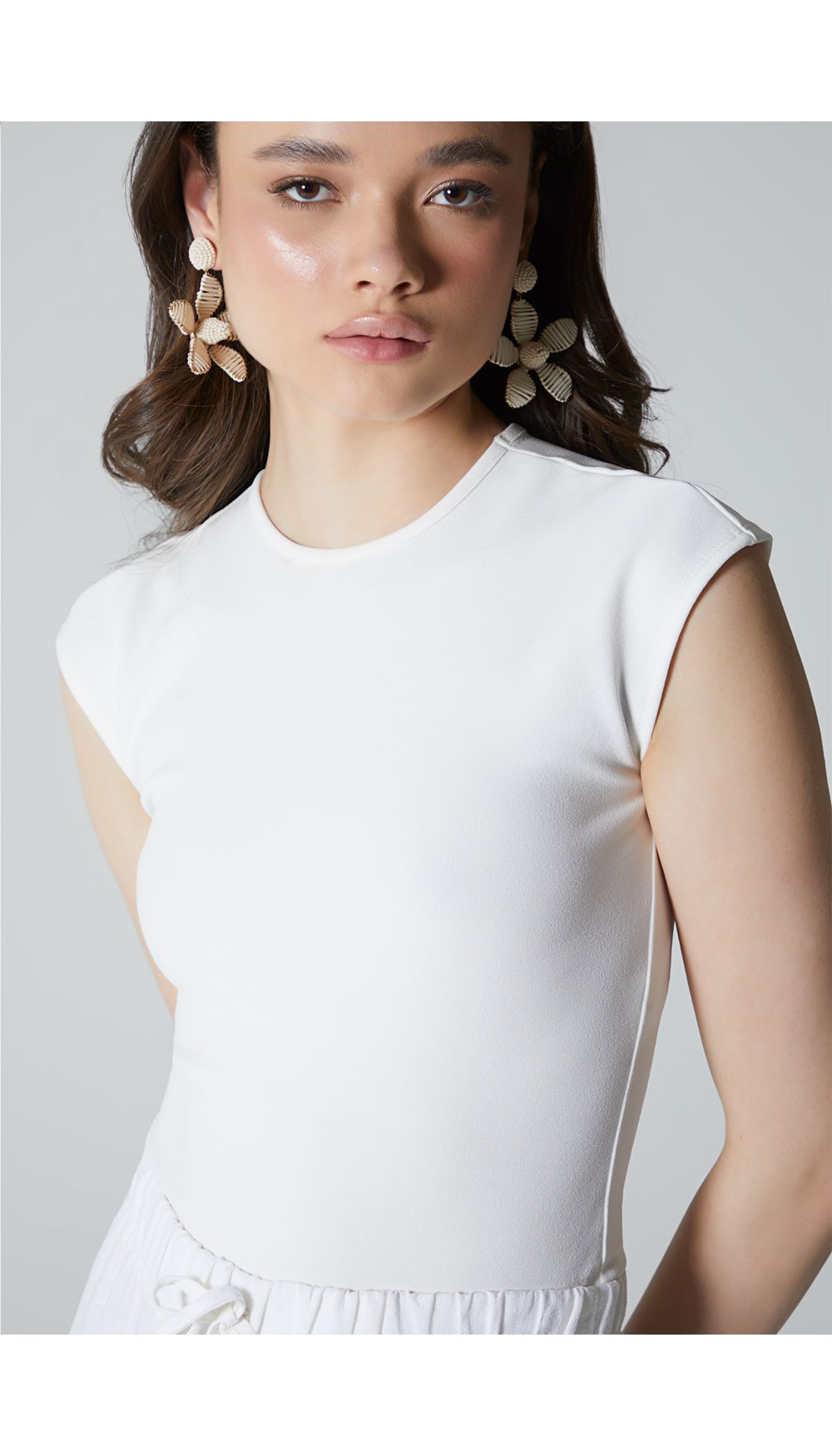 Blusa manga corta para mujer