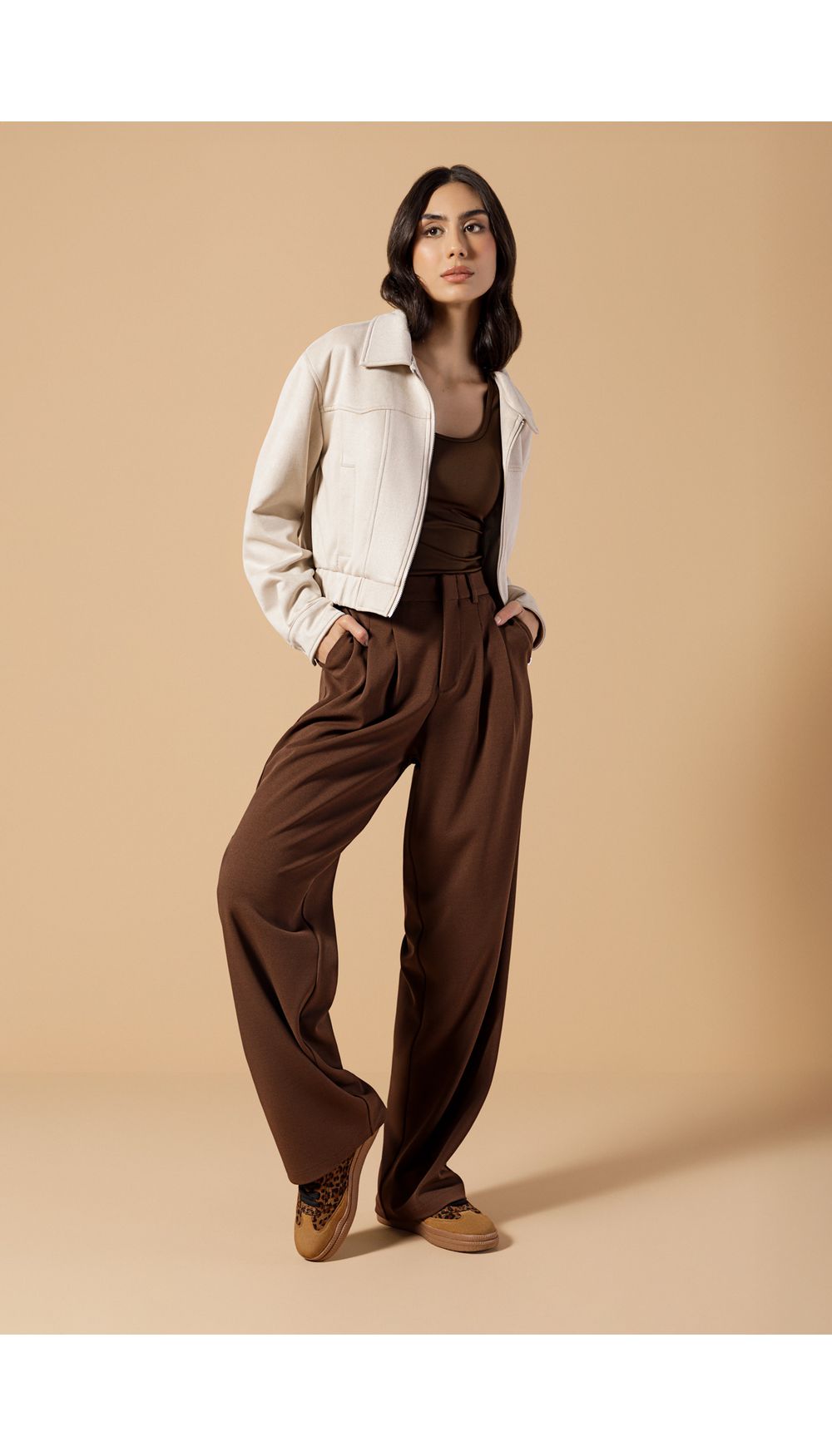 Pantalon tiro alto para mujer