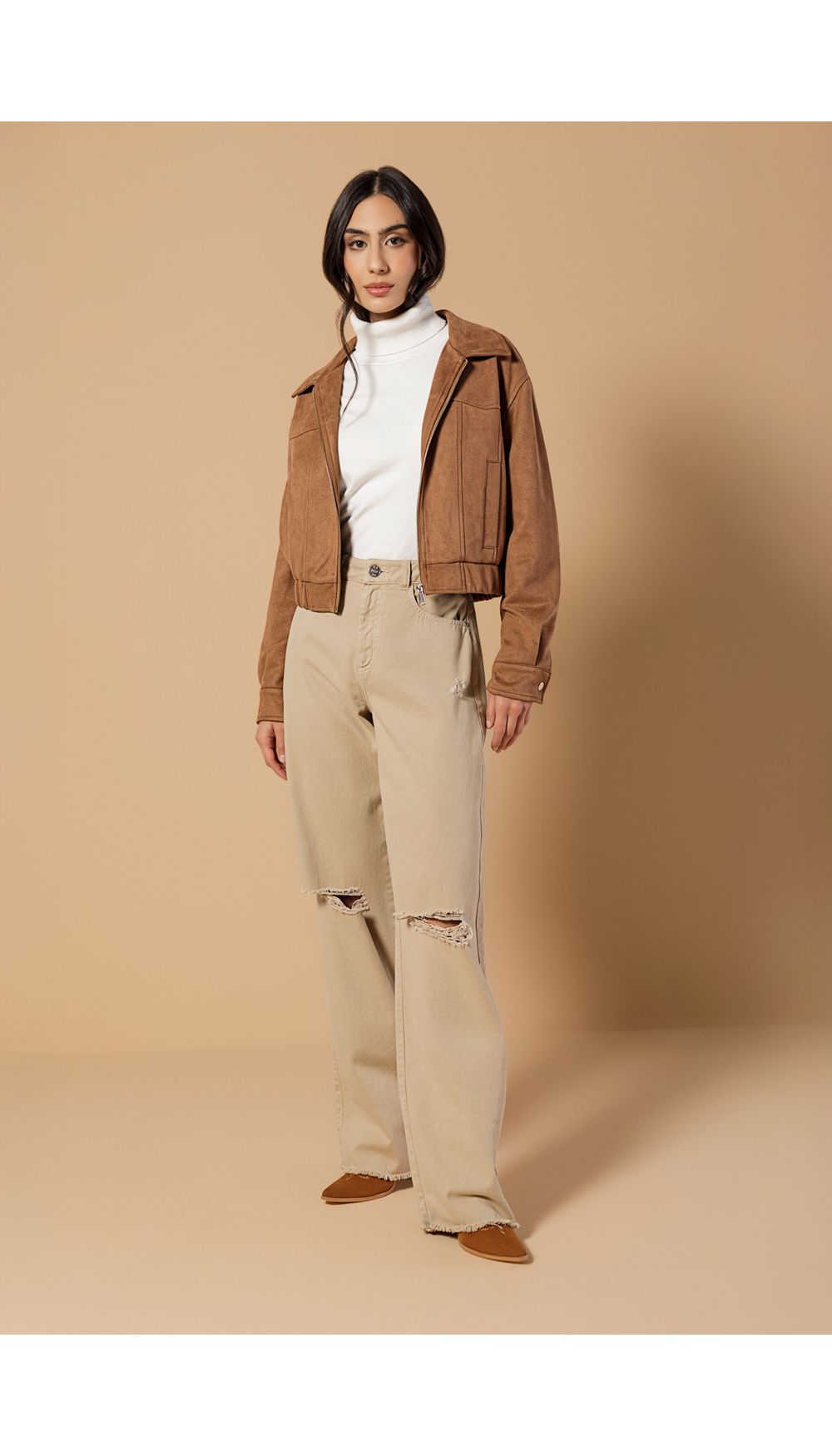 Jean para mujer  tiro alto  recto