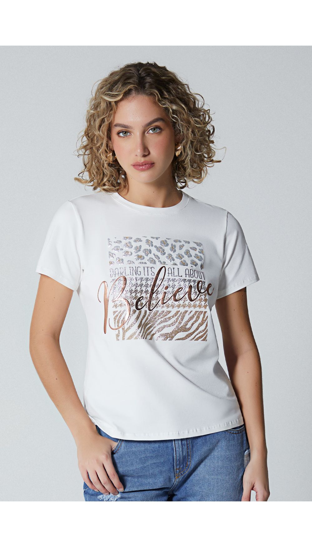 Camiseta estampada para mujer