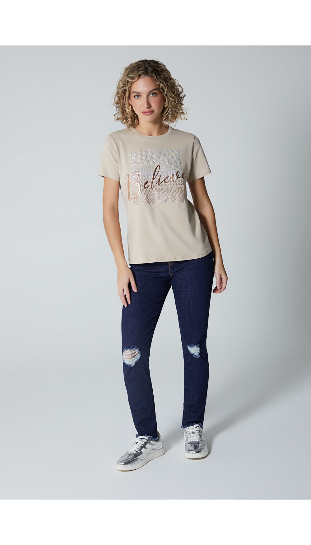 Camiseta estampada para mujer