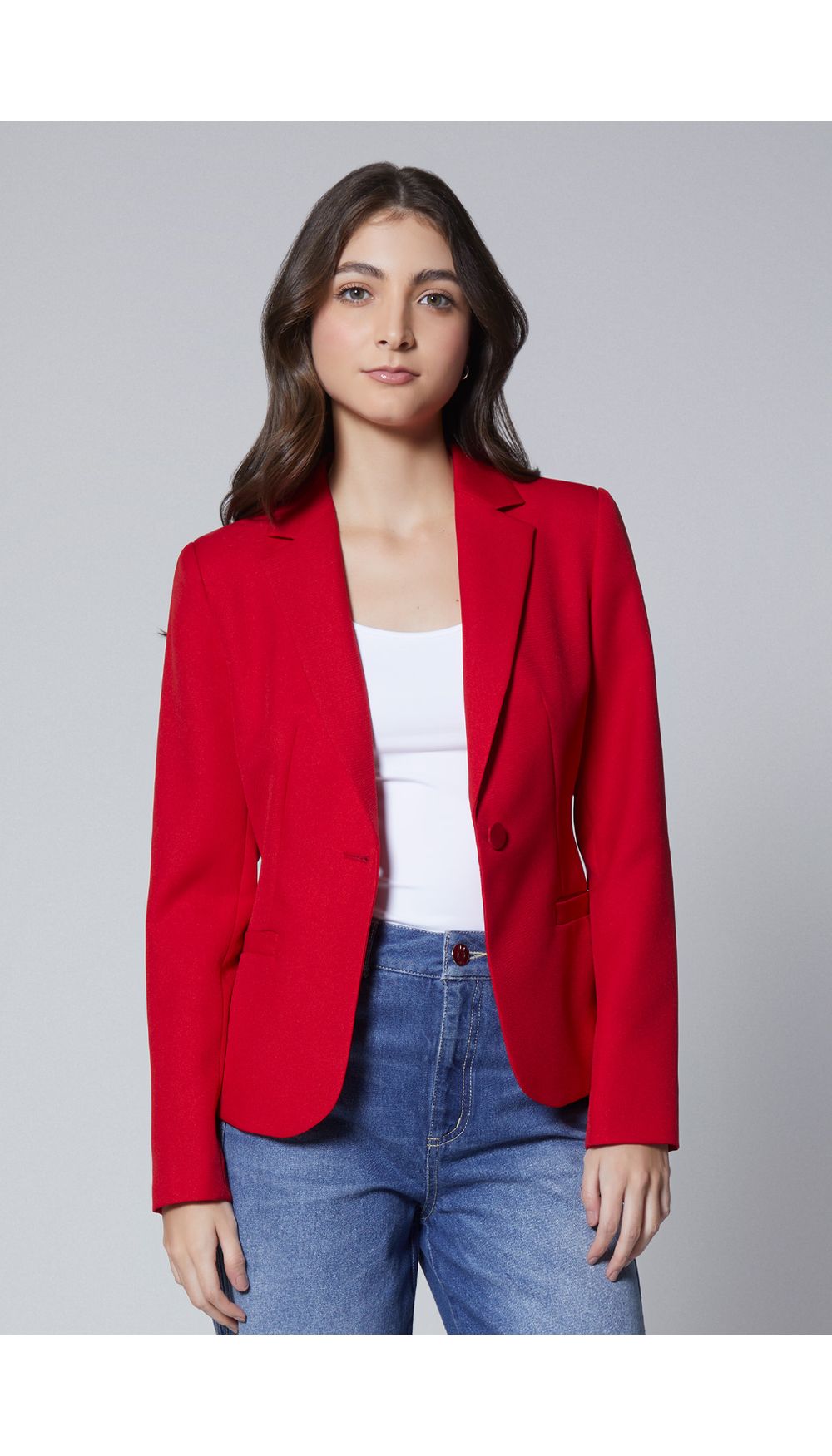 Blazer manga larga para mujer