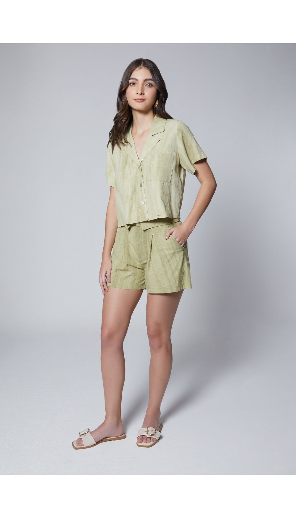 Short tiro alto para mujer