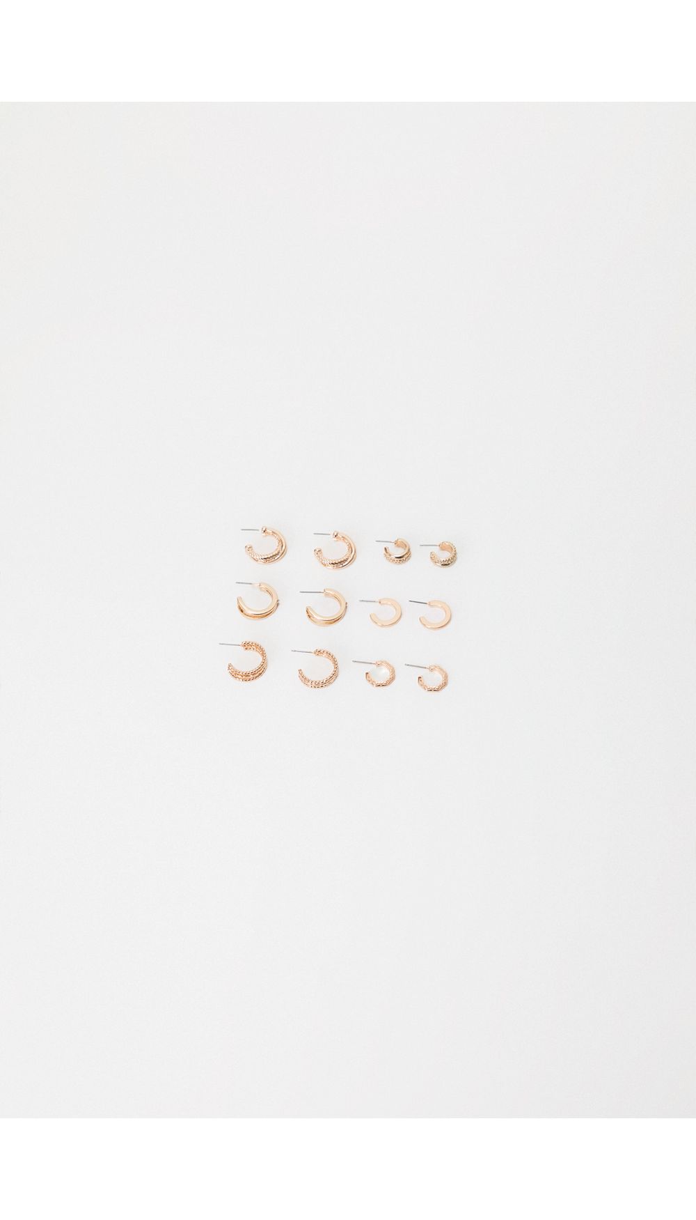 Set aretes diferentes tamaños