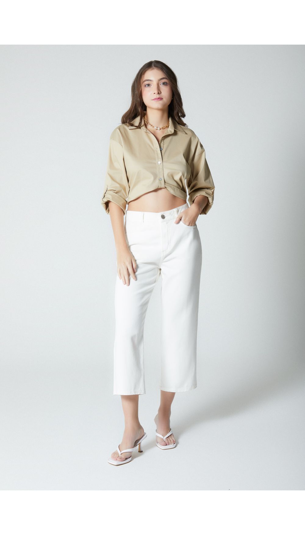 Blusa para mujer manga tres cuartos