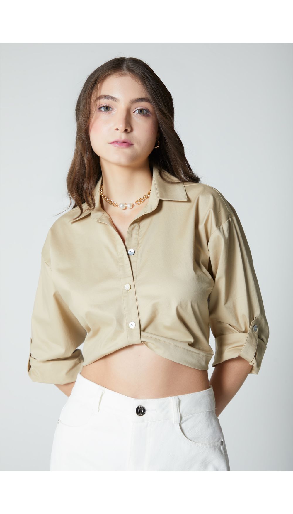 Blusa para mujer manga tres cuartos