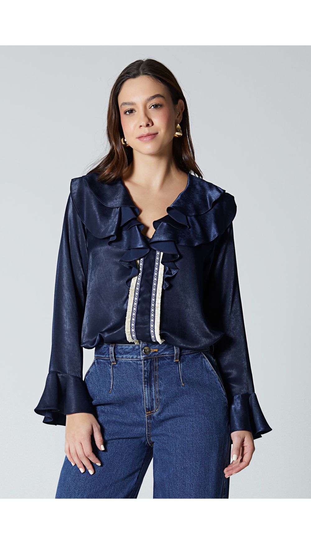 Blusa para mujer manga larga