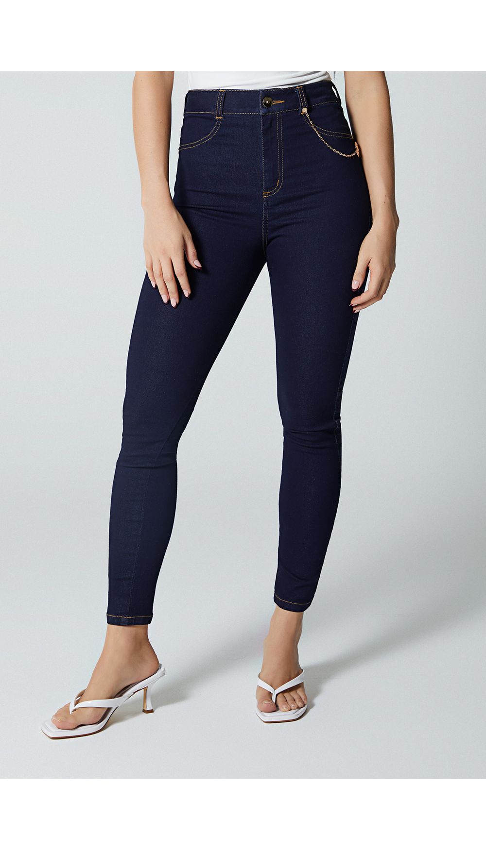 Jean para mujer tiro alto ultra skinny