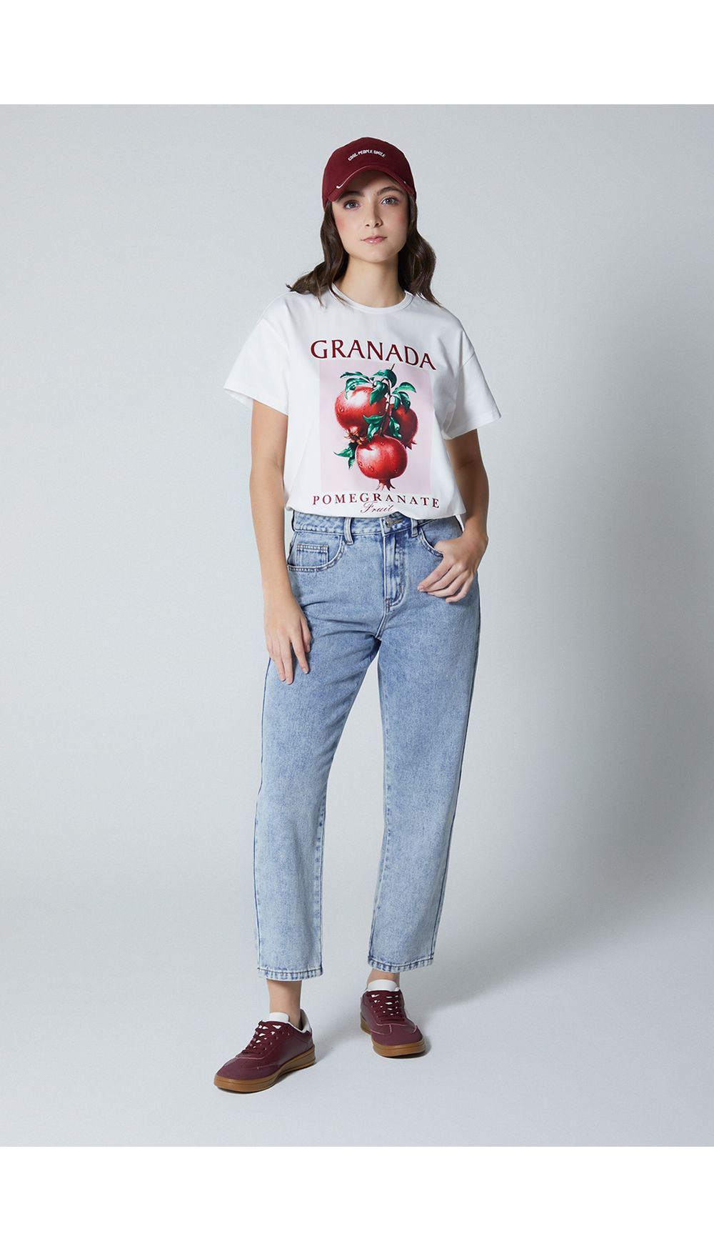 Camiseta oversize pomegranate para mujer