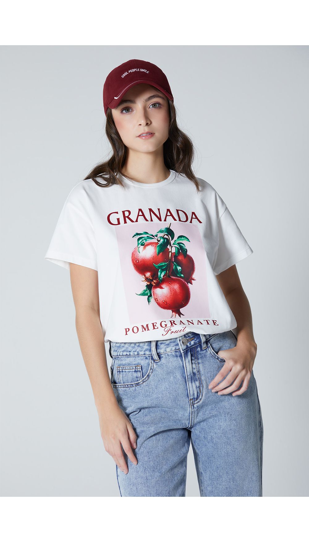 Camiseta oversize pomegranate para mujer