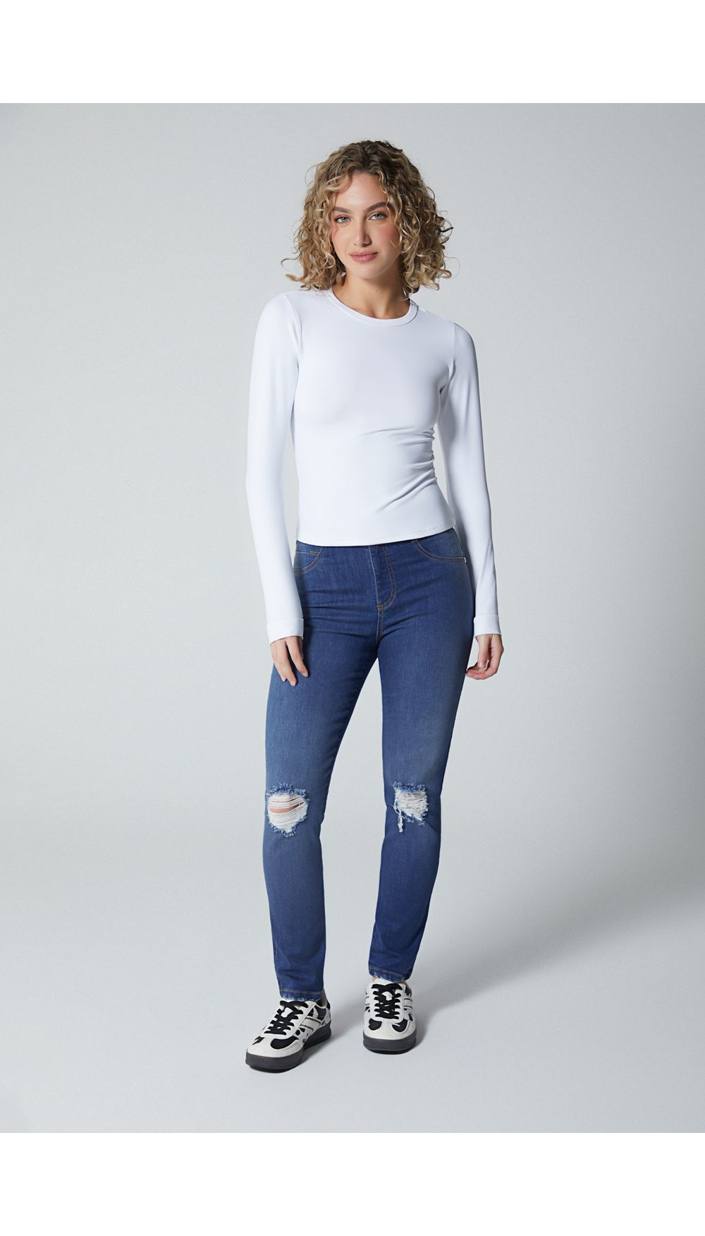 Jean para mujer tiro medio skinny