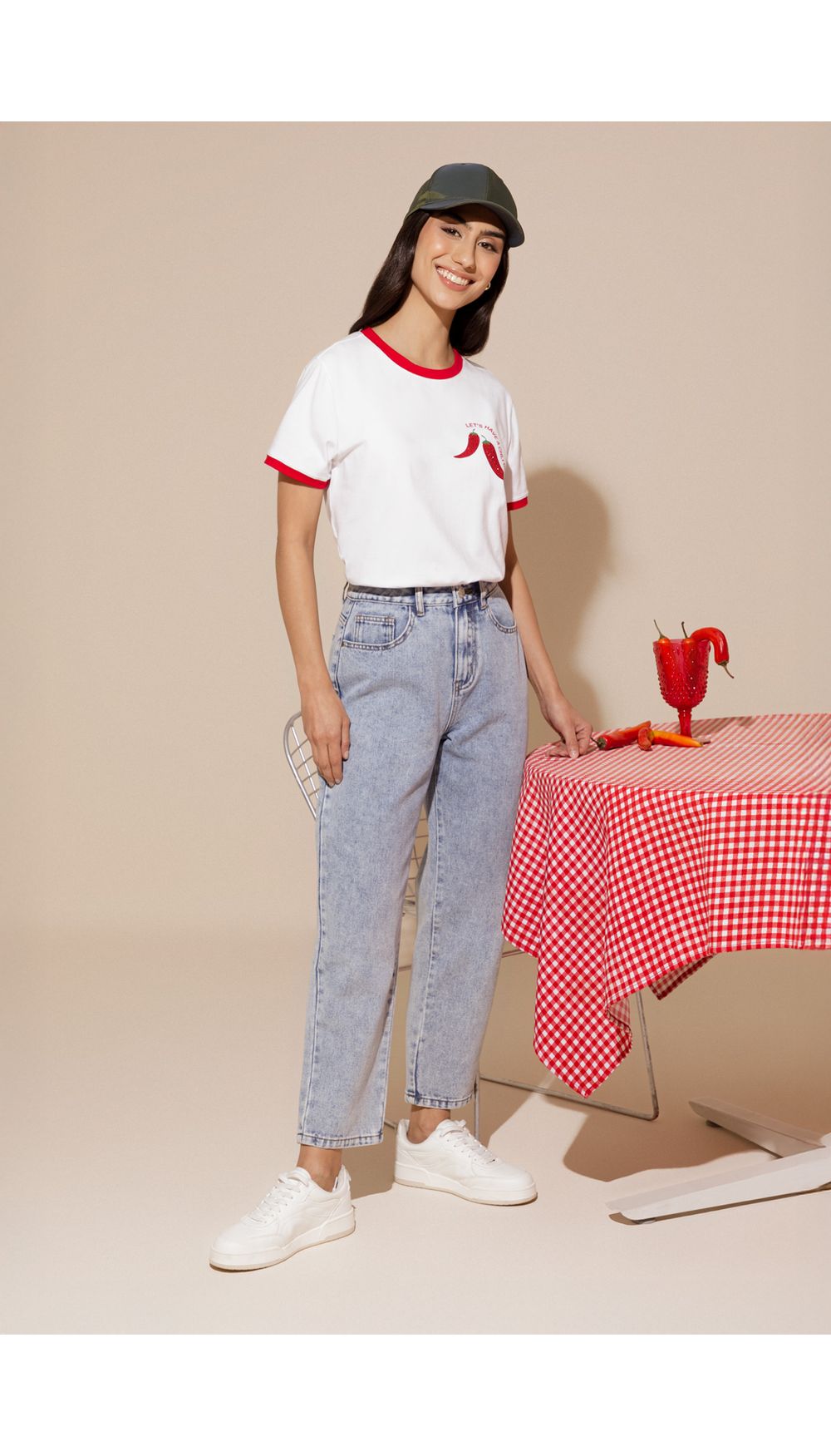Camiseta estampada para mujer