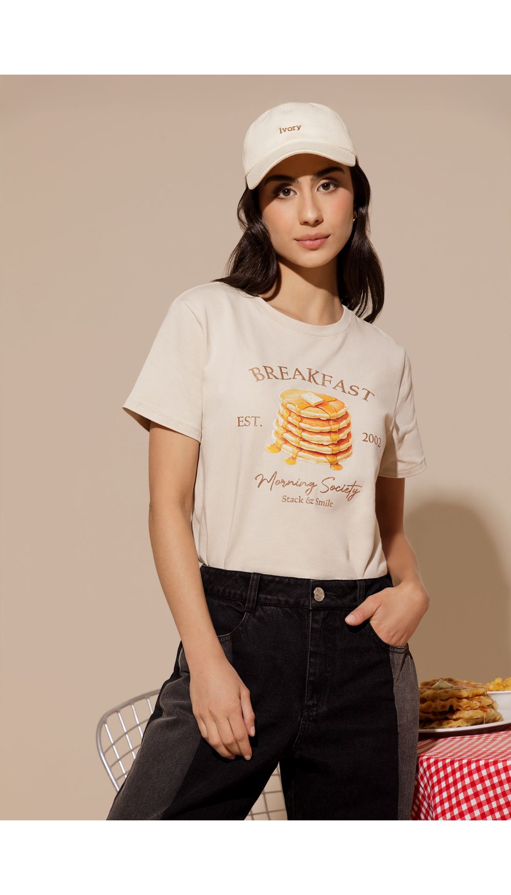Camiseta estampada para mujer