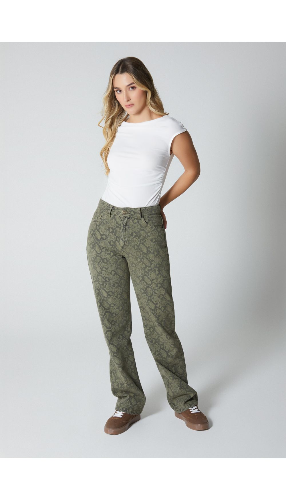 Jean estampado para mujer