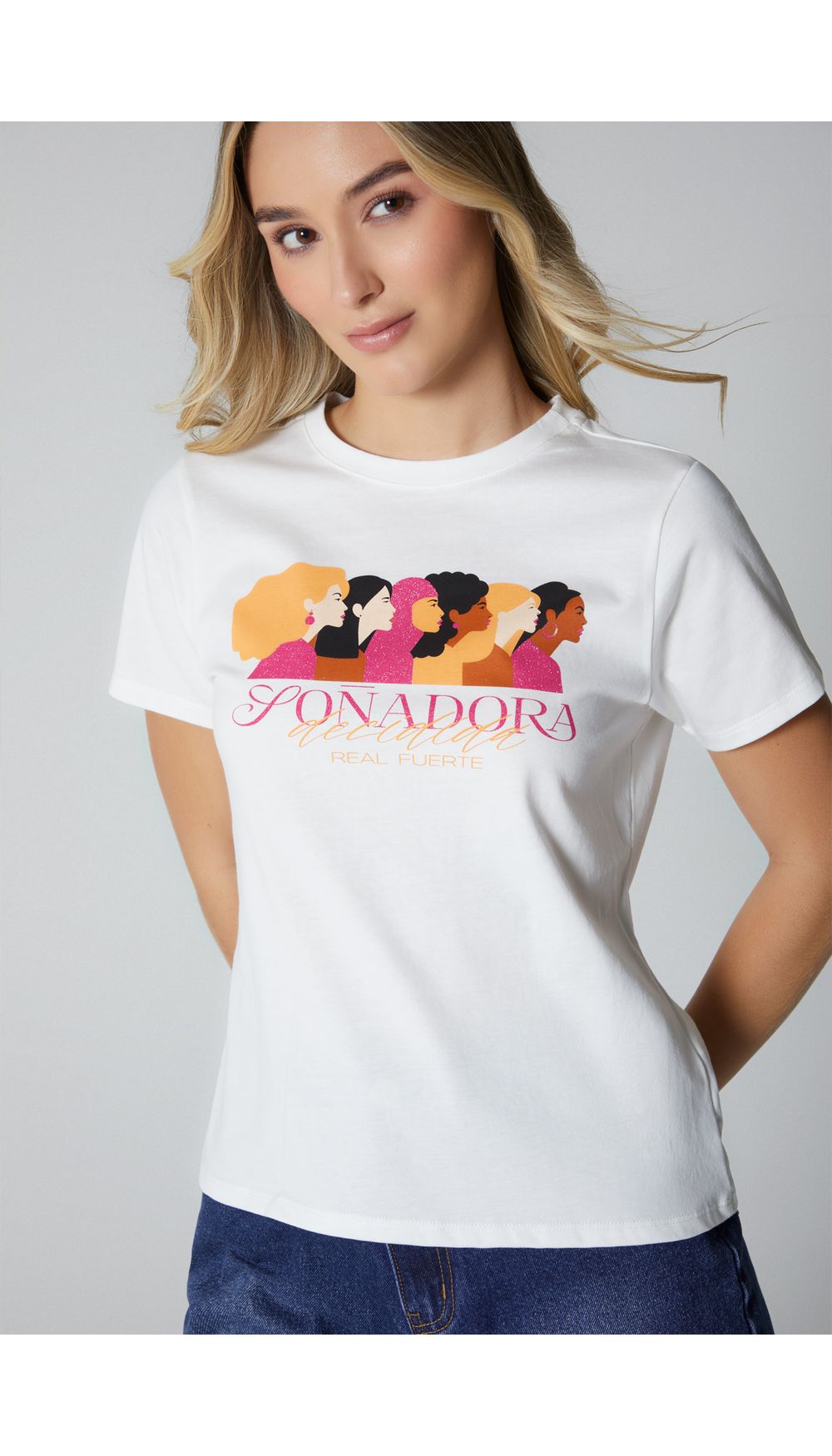 Camiseta  estampada para mujer
