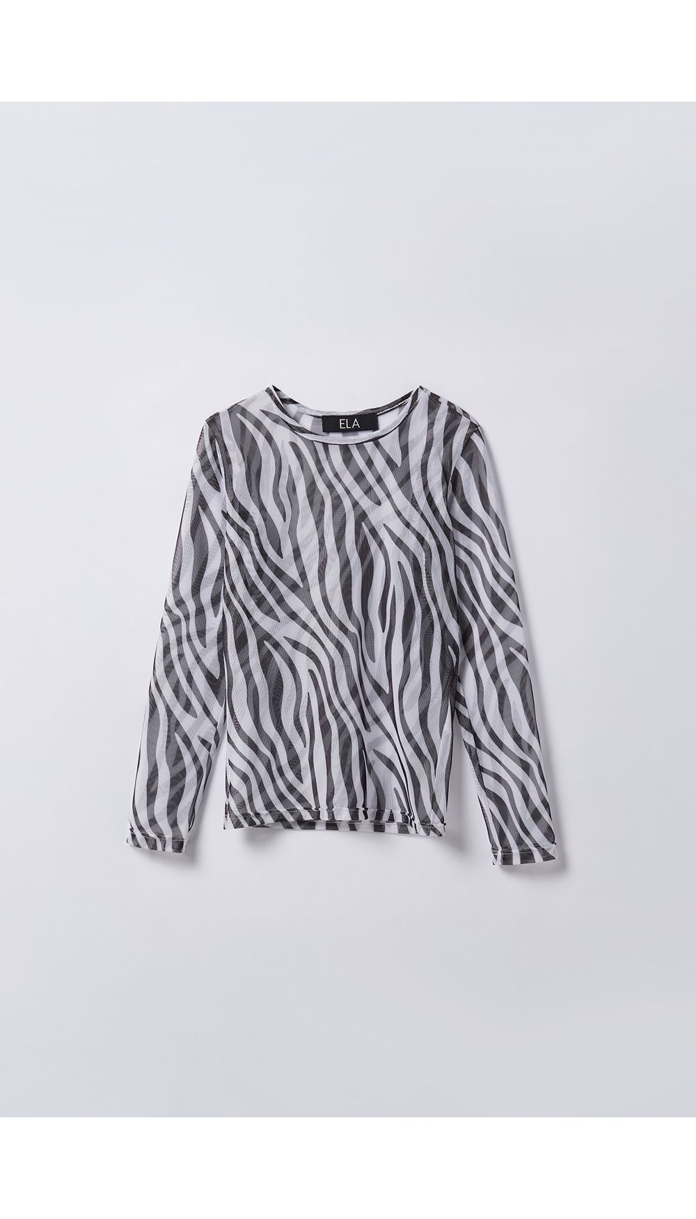 Blusa manga larga para girl estampada malla