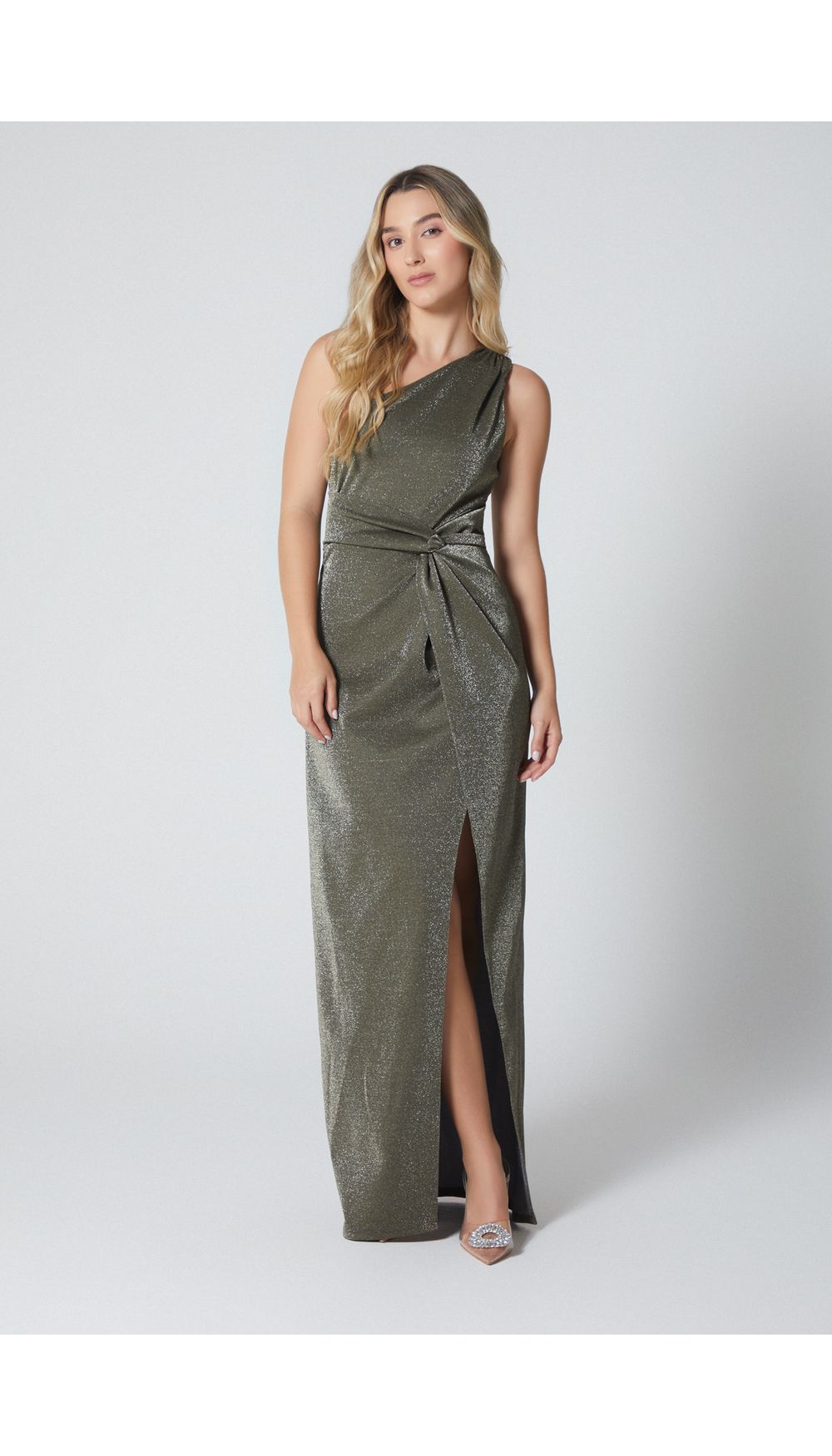 Vestido largo para mujer mono hombro