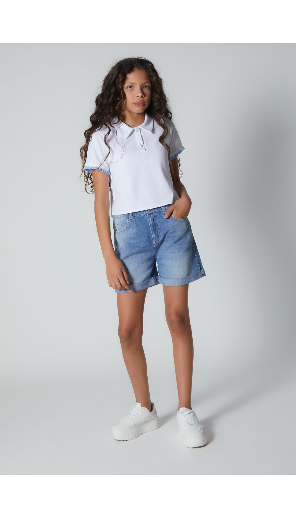 Camiseta para girl con cuello