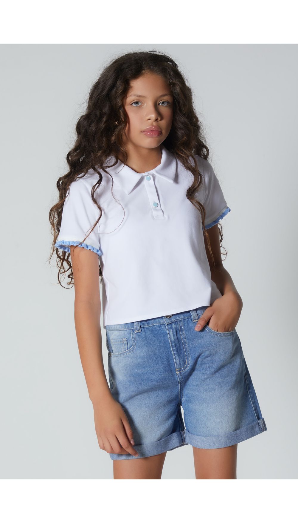 Camiseta para girl con cuello