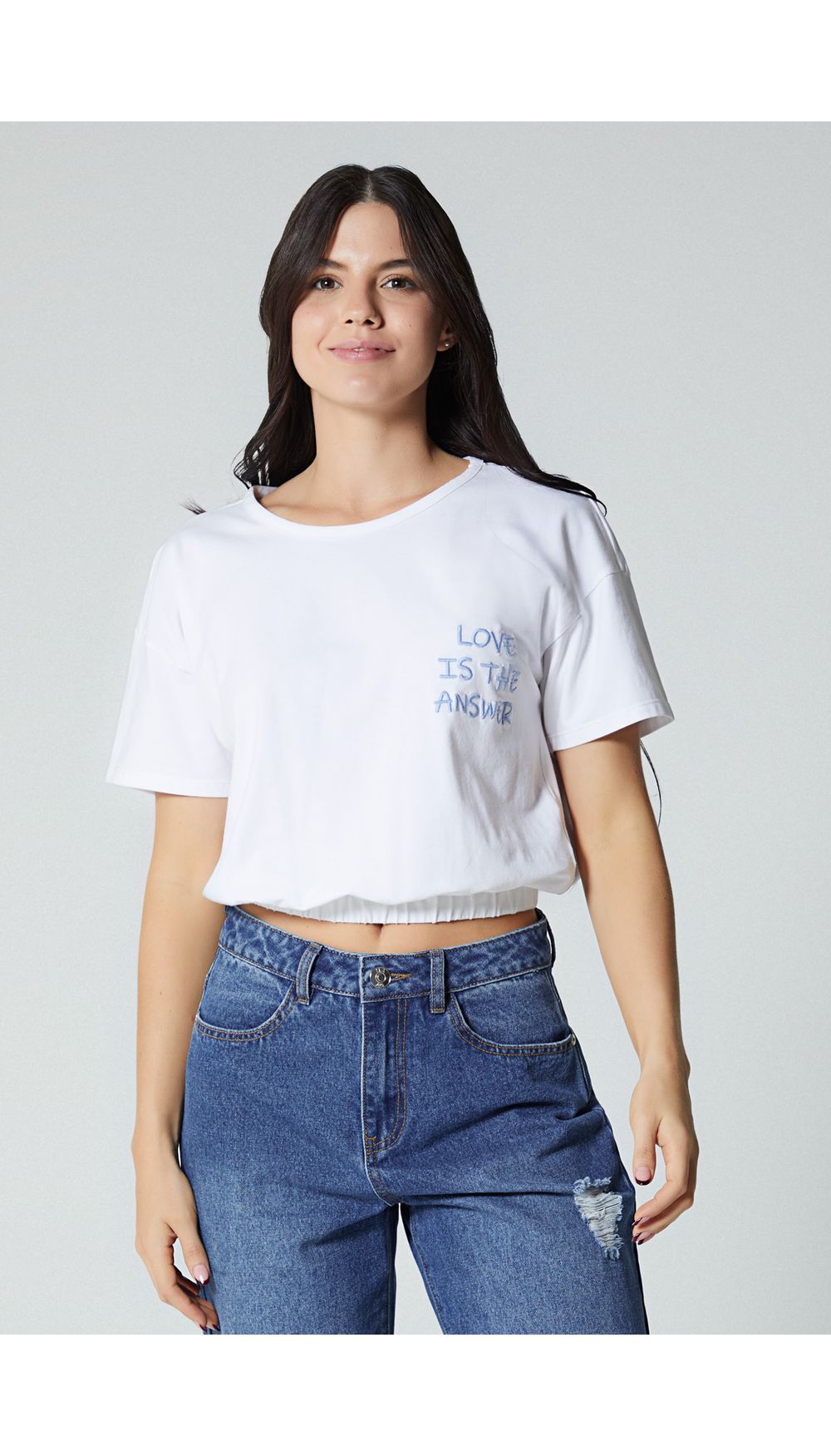 Camiseta para mujer crop
