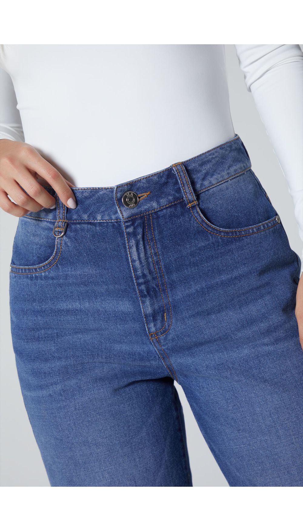 Jean para mujer  tiro alto  recto