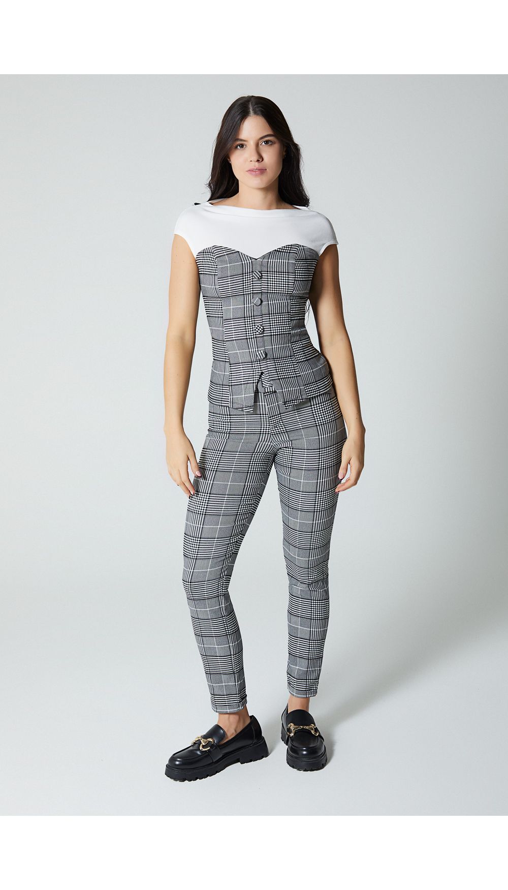 Pantalon tiro alto para mujer