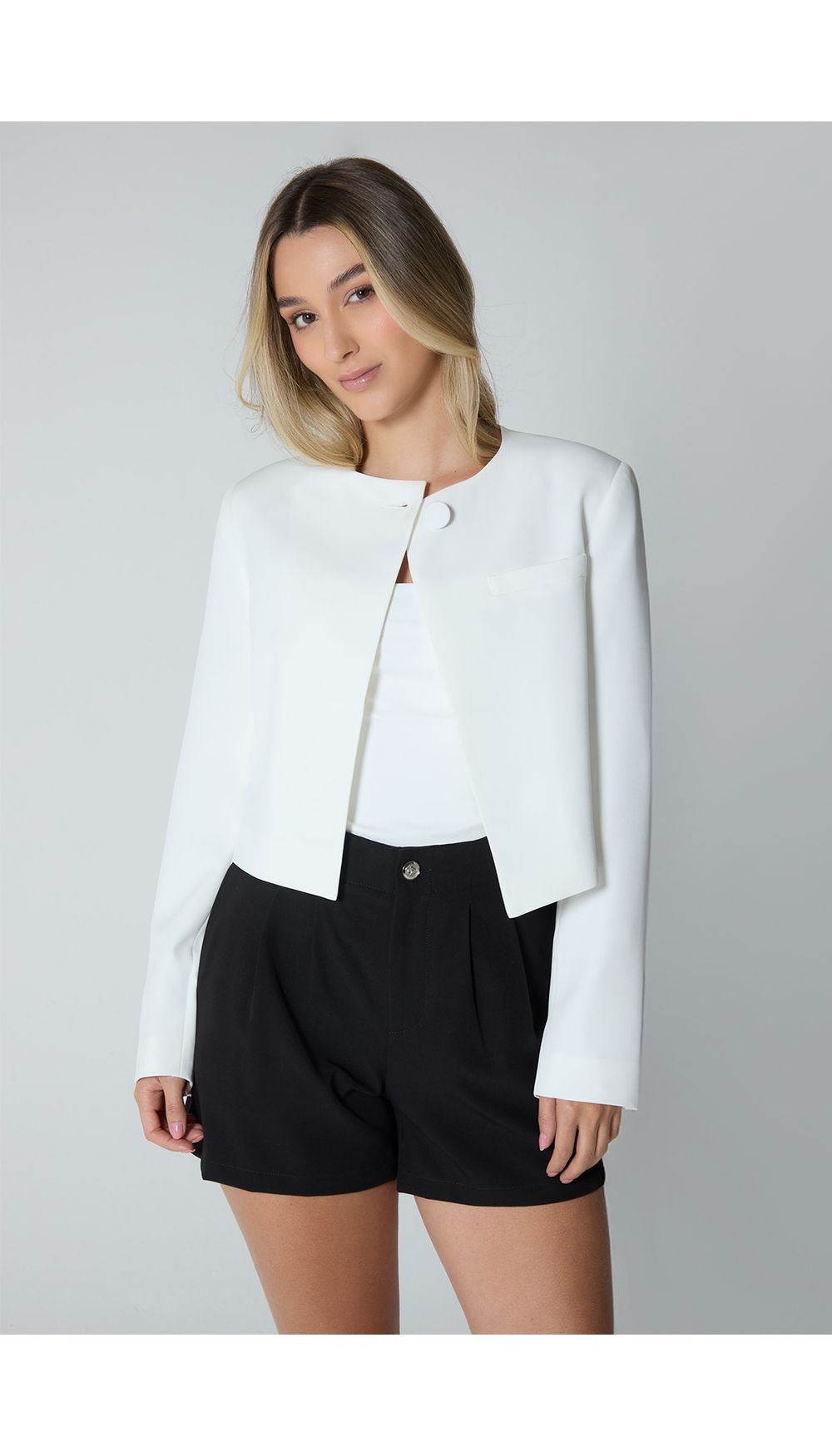Blazer manga larga para mujer