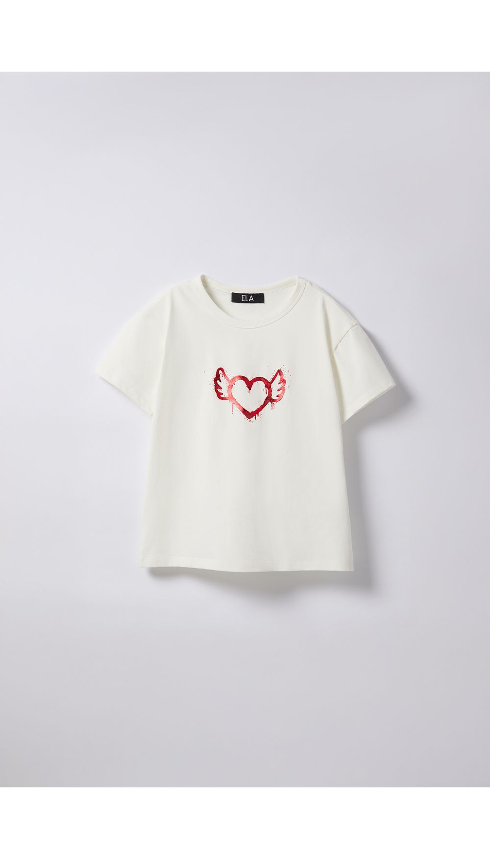 Camiseta estampada corazon para girl