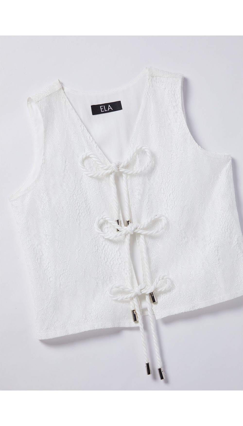Chaleco con anudados para girl