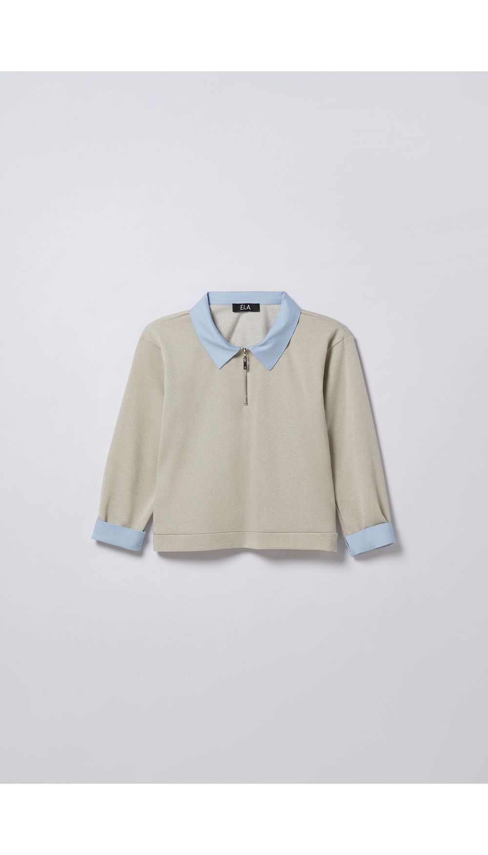 Hoodie con cuello camisero para girl