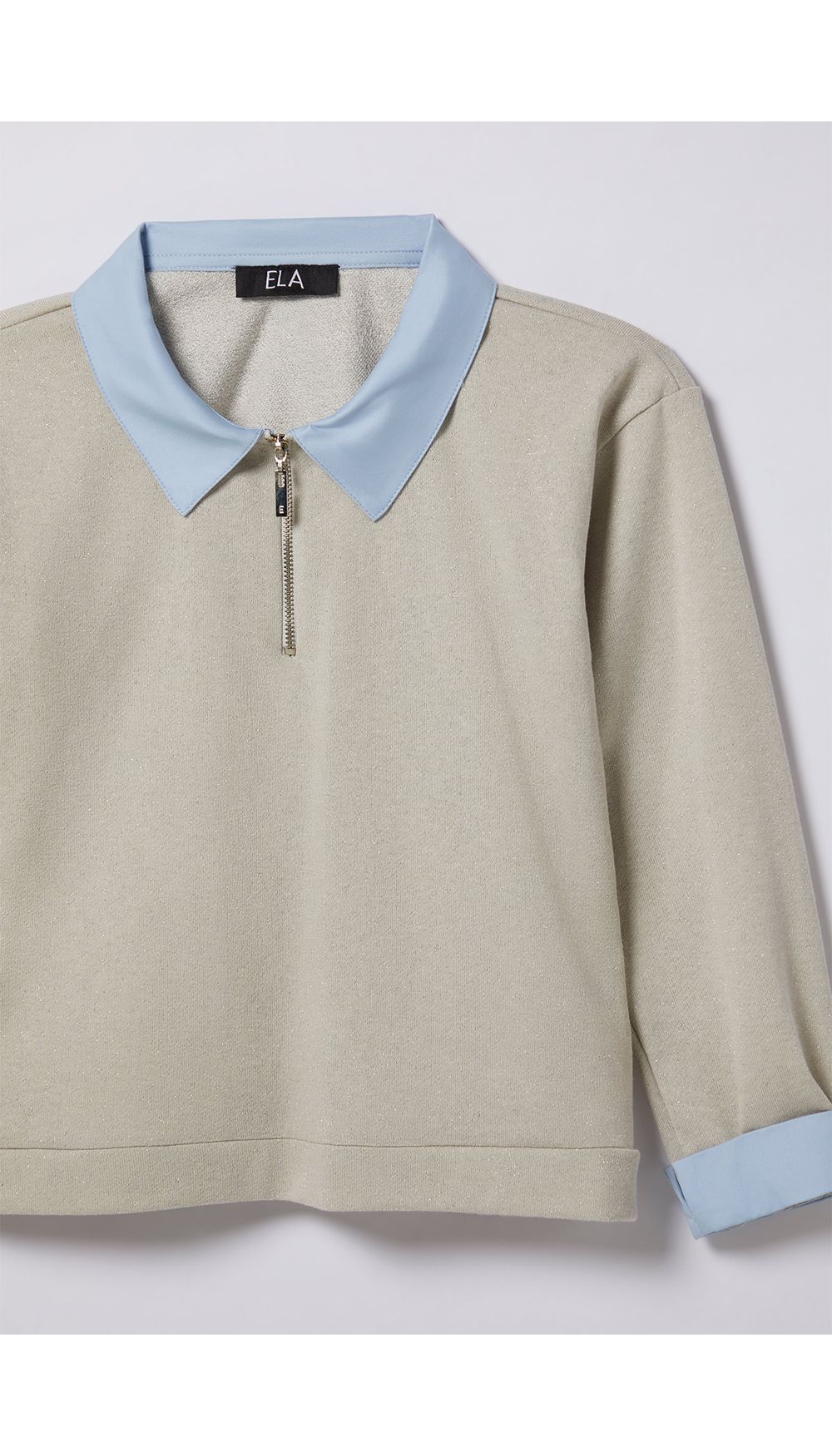 Hoodie con cuello camisero para girl