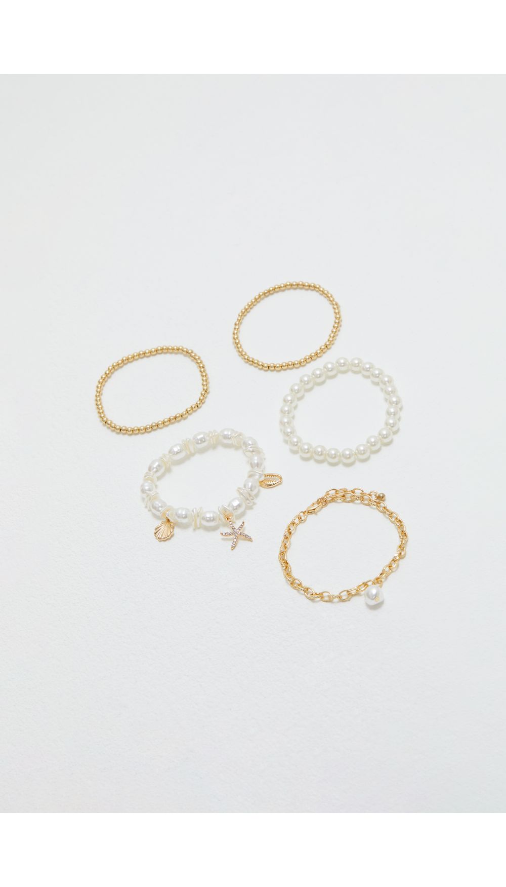 Set de pulseras perlas
